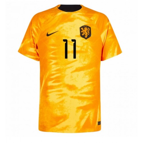 Maillot de foot Pays-Bas Steven Berghuis #11 Domicile Monde 2022 Manches Courte